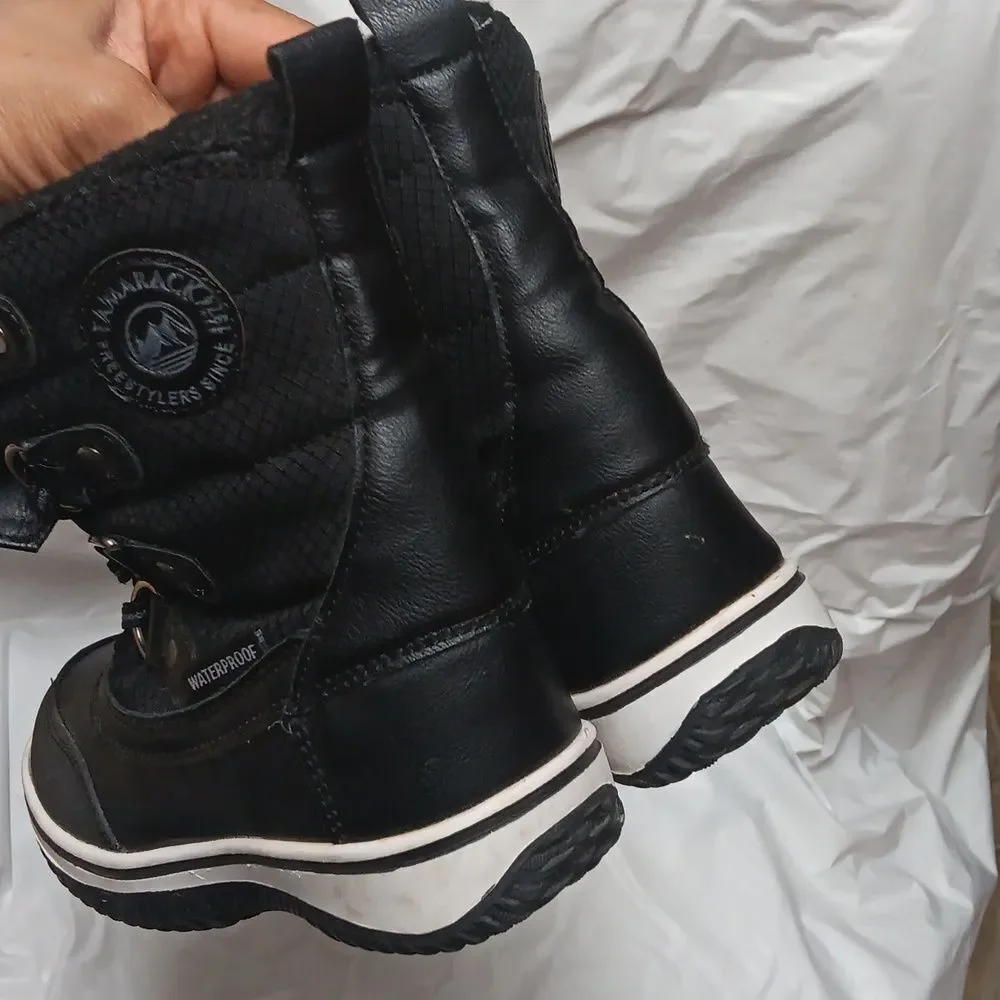 Tamarack Black Thinsulate Watee Resistant Impermeable Snow Boots Toddler Sz 10